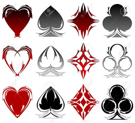 playing card tattoos|playing card symbols.